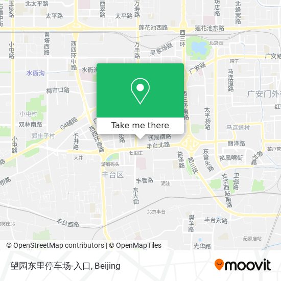 望园东里停车场-入口 map