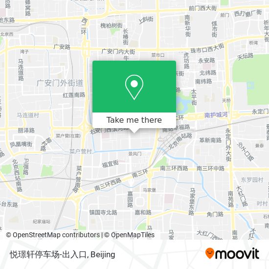 悦璟轩停车场-出入口 map