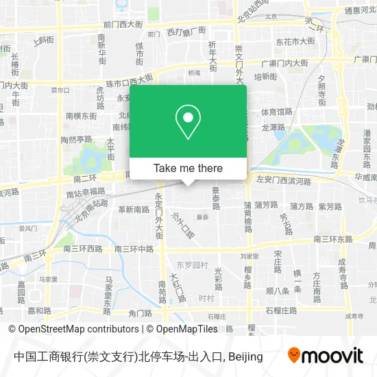 中国工商银行(崇文支行)北停车场-出入口 map