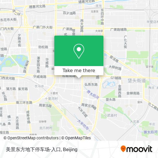 美景东方地下停车场-入口 map