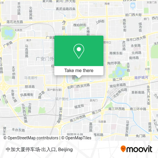 中加大厦停车场-出入口 map