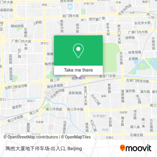 陶然大厦地下停车场-出入口 map