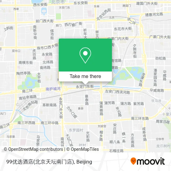 99优选酒店(北京天坛南门店) map