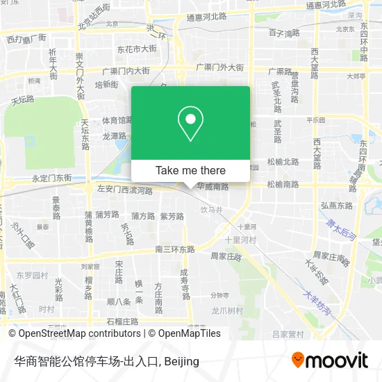 华商智能公馆停车场-出入口 map