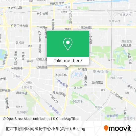 北京市朝阳区南磨房中心小学(高部) map