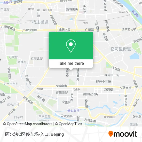 阿尔法C区停车场-入口 map