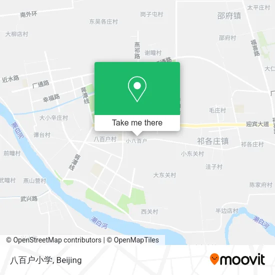 八百户小学 map