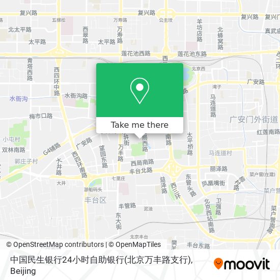 中国民生银行24小时自助银行(北京万丰路支行) map