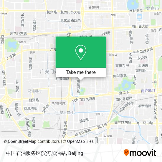 中国石油服务区滨河加油站 map