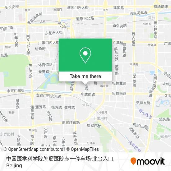 中国医学科学院肿瘤医院东一停车场-北出入口 map