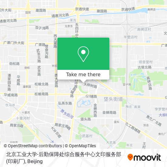 北京工业大学-后勤保障处综合服务中心文印服务部(印刷厂) map