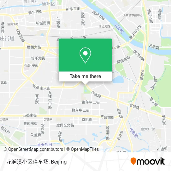 花涧溪小区停车场 map