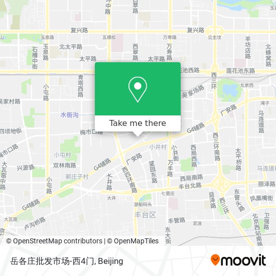 岳各庄批发市场-西4门 map