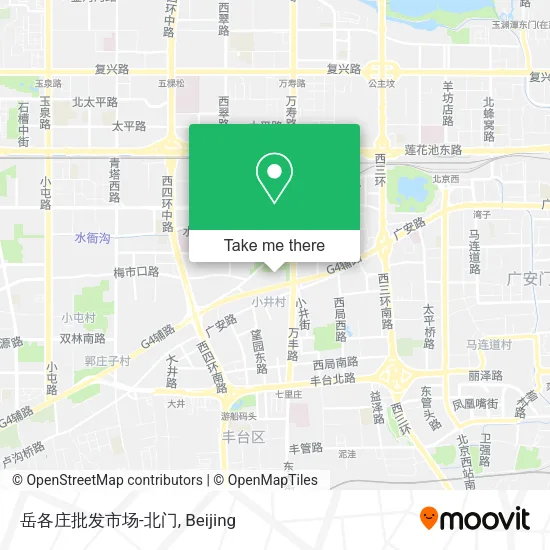 岳各庄批发市场-北门 map