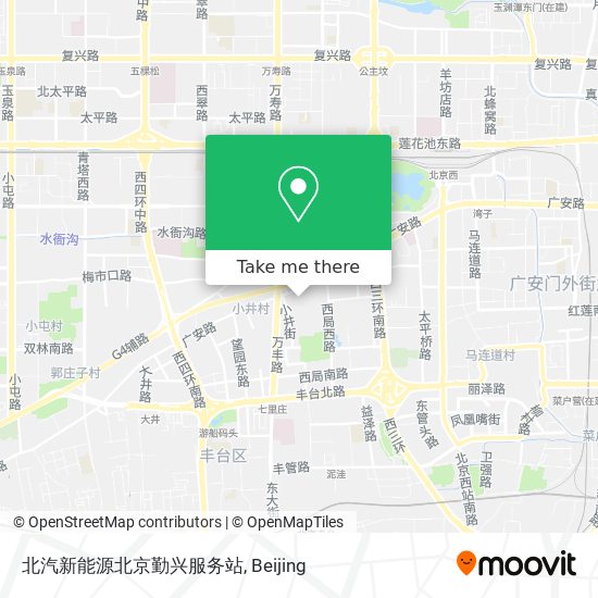 北汽新能源北京勤兴服务站 map