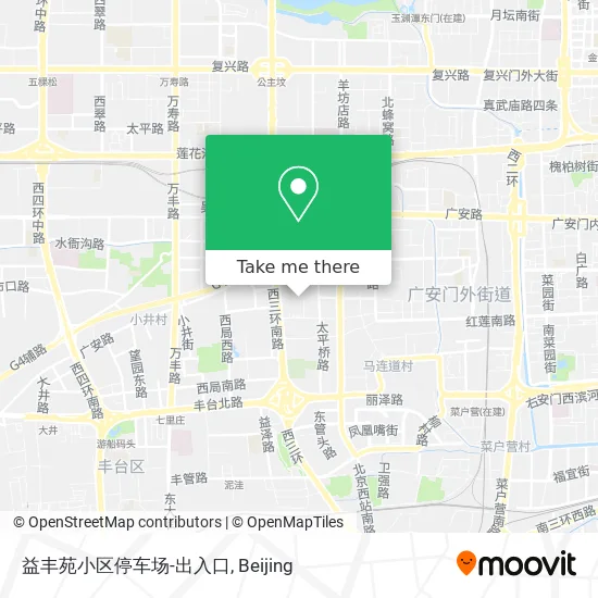 益丰苑小区停车场-出入口 map