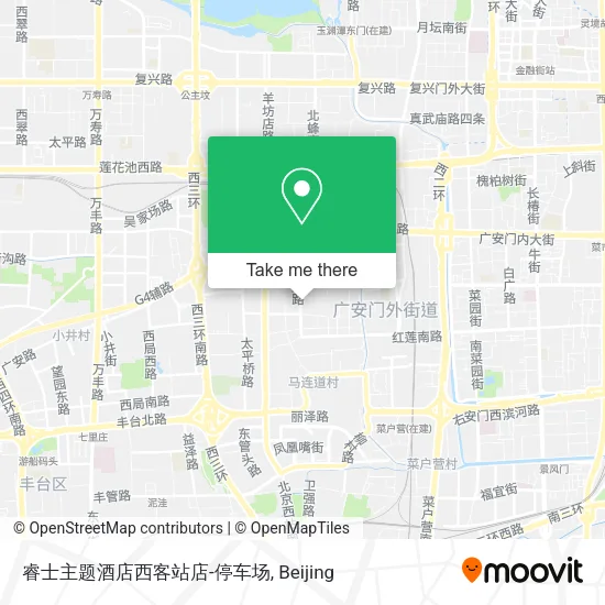 睿士主题酒店西客站店-停车场 map