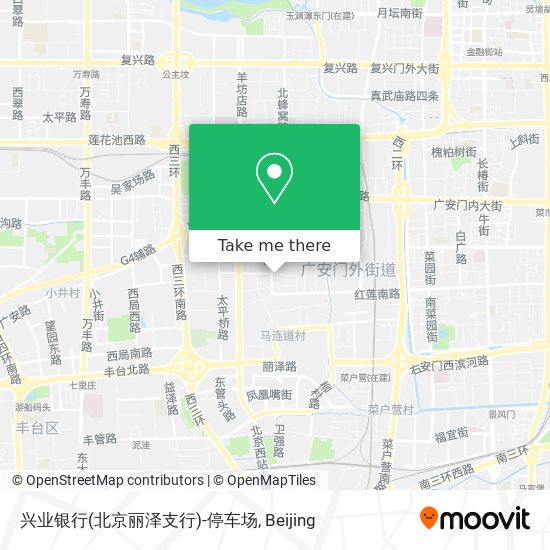 兴业银行(北京丽泽支行)-停车场 map