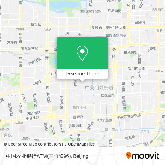 中国农业银行ATM(马连道路) map