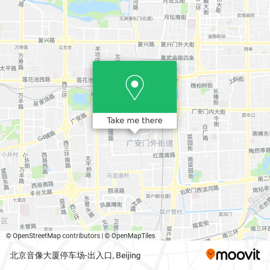 北京音像大厦停车场-出入口 map