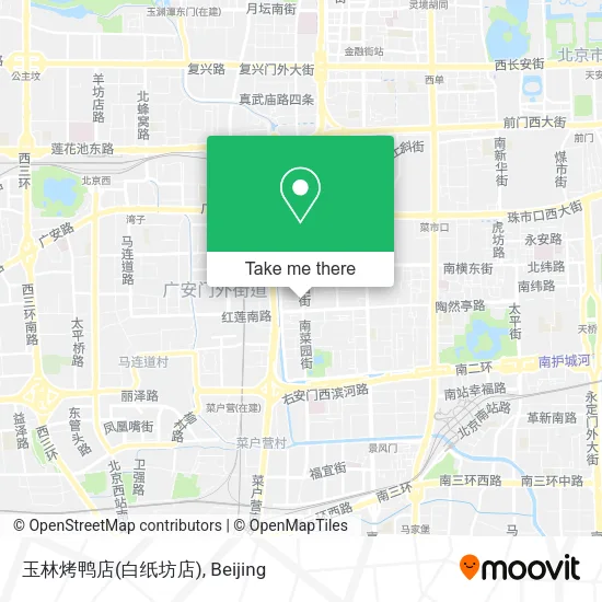 玉林烤鸭店(白纸坊店) map