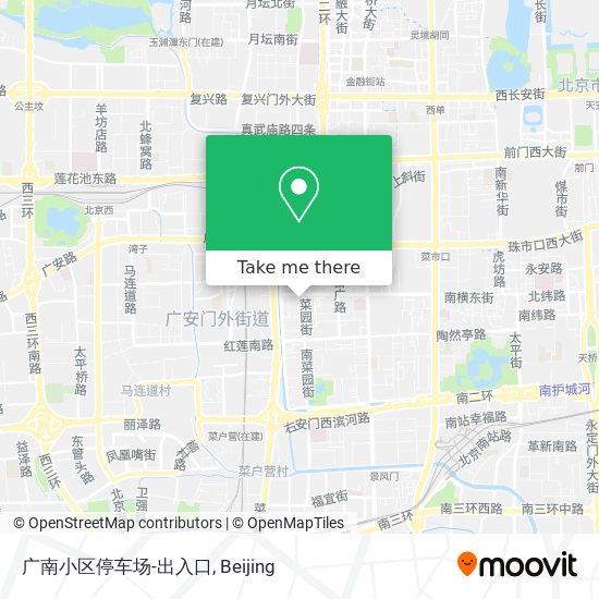 广南小区停车场-出入口 map