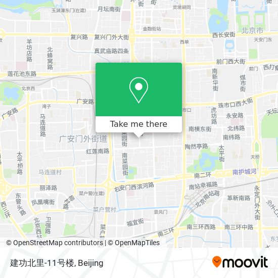 建功北里-11号楼 map
