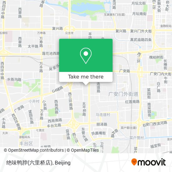 绝味鸭脖(六里桥店) map