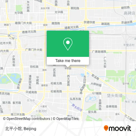 北平小馆 map