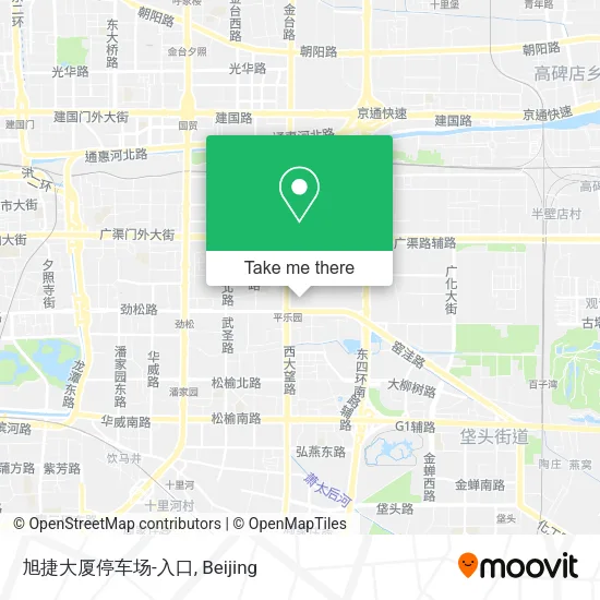 旭捷大厦停车场-入口 map