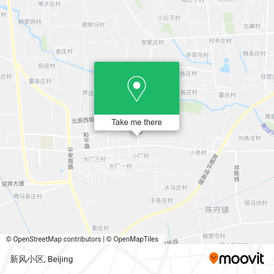 新风小区 map