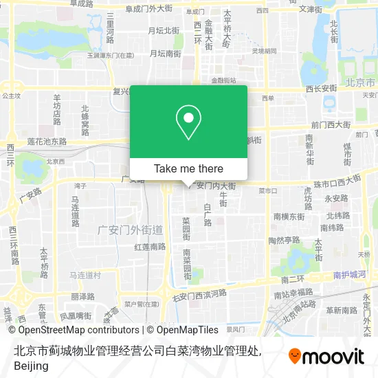 北京市蓟城物业管理经营公司白菜湾物业管理处 map