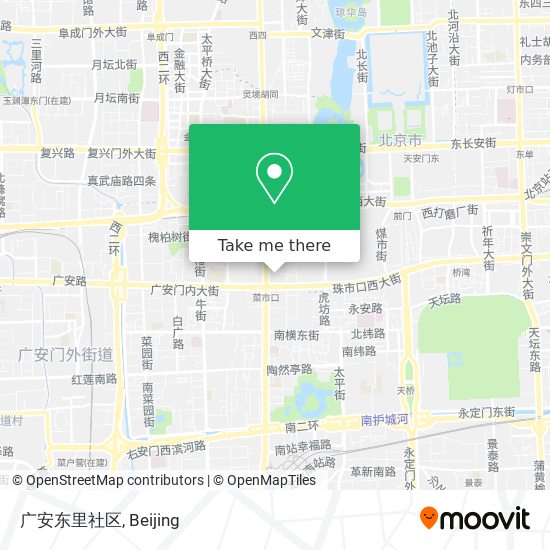广安东里社区 map