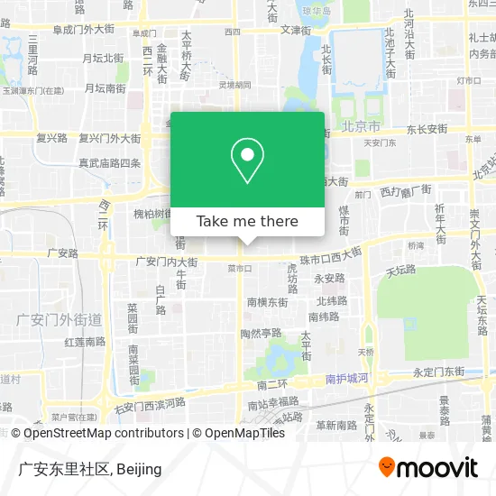 广安东里社区 map