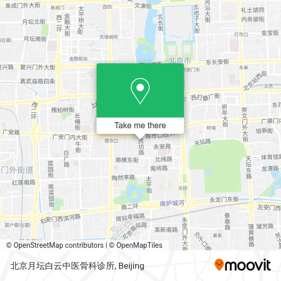 北京月坛白云中医骨科诊所 map