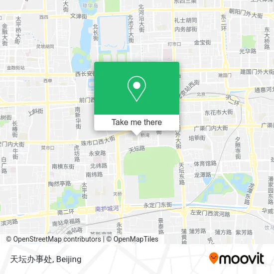 天坛办事处 map