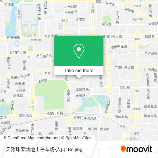 天雅珠宝城地上停车场-入口 map
