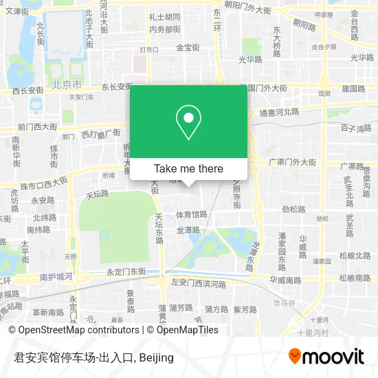 君安宾馆停车场-出入口 map