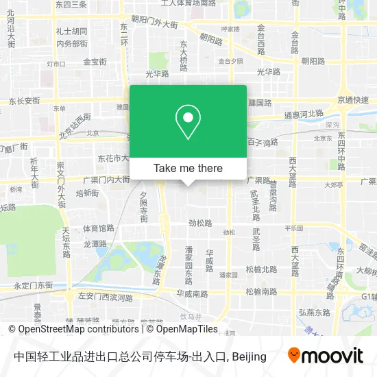 中国轻工业品进出口总公司停车场-出入口 map