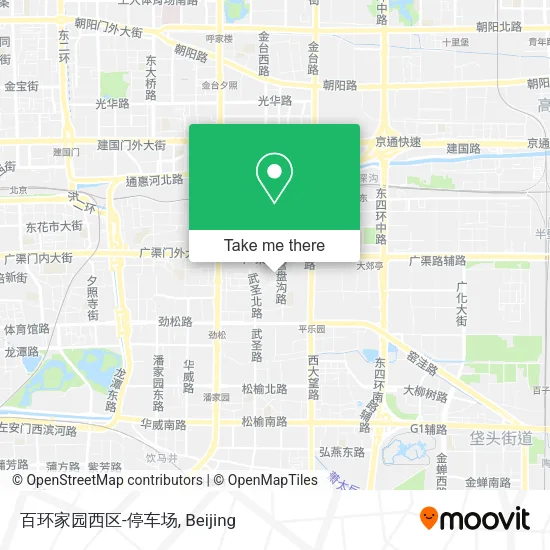 百环家园西区-停车场 map