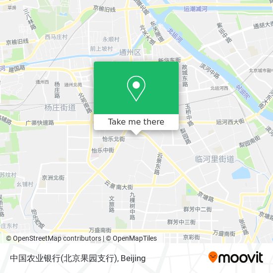 中国农业银行(北京果园支行) map