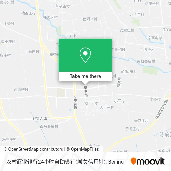 农村商业银行24小时自助银行(城关信用社) map