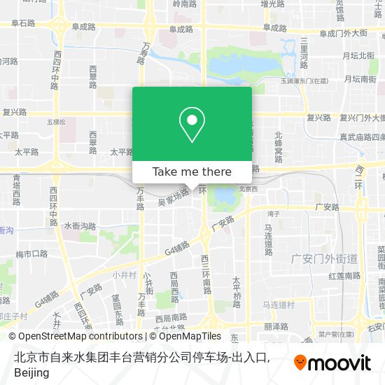 北京市自来水集团丰台营销分公司停车场-出入口 map