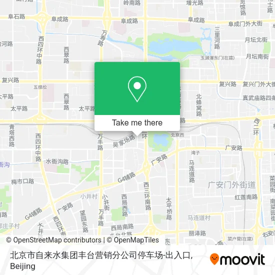 北京市自来水集团丰台营销分公司停车场-出入口 map