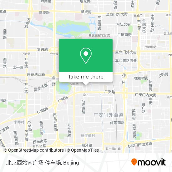 北京西站南广场-停车场 map
