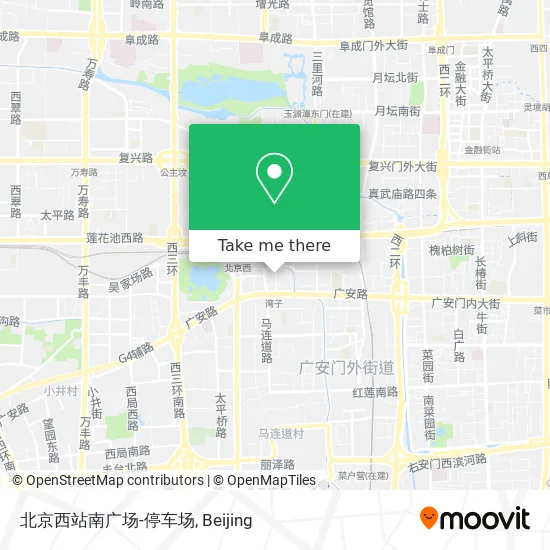 北京西站南广场-停车场 map