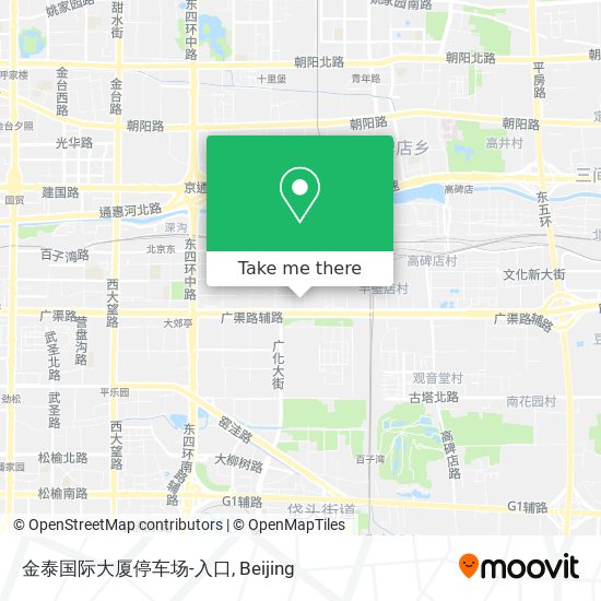 金泰国际大厦停车场-入口 map