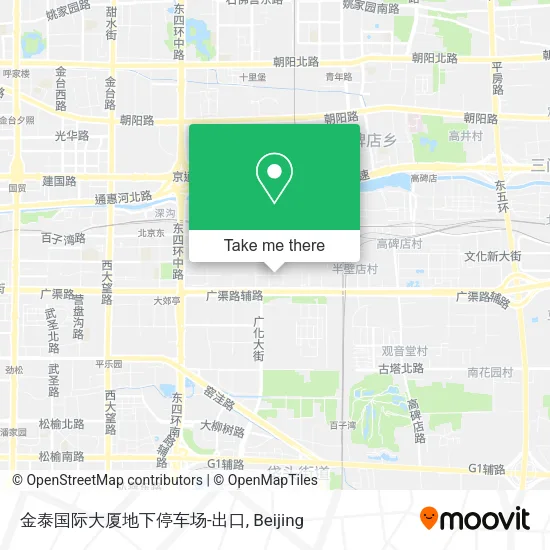 金泰国际大厦地下停车场-出口 map