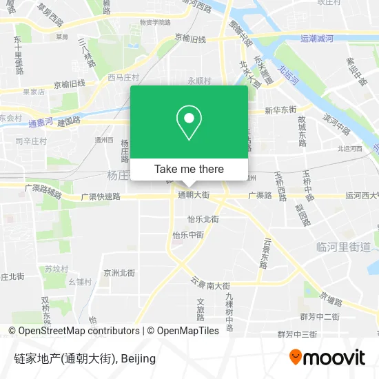 链家地产(通朝大街) map
