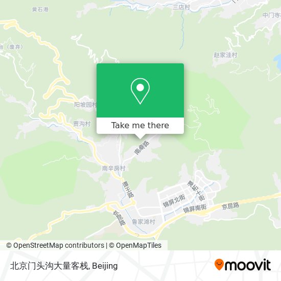 北京门头沟大量客栈 map